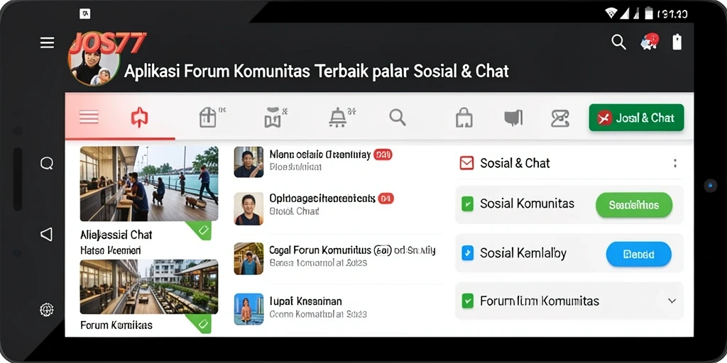 Antarmuka pengguna JOS77 yang responsif dan menarik untuk Forum Komunitas.