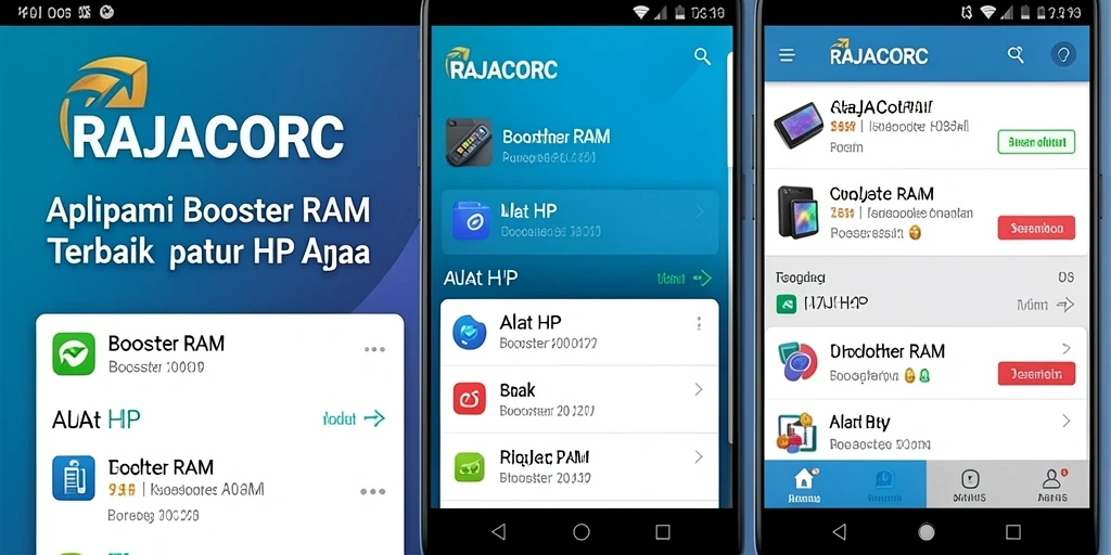 Antarmuka RAJACORC yang sederhana dan fungsional untuk pengoptimalan RAM.