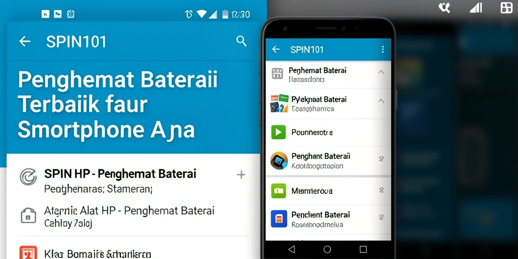 Tampilan antarmuka SPIN101 yang sederhana dan fungsional.
