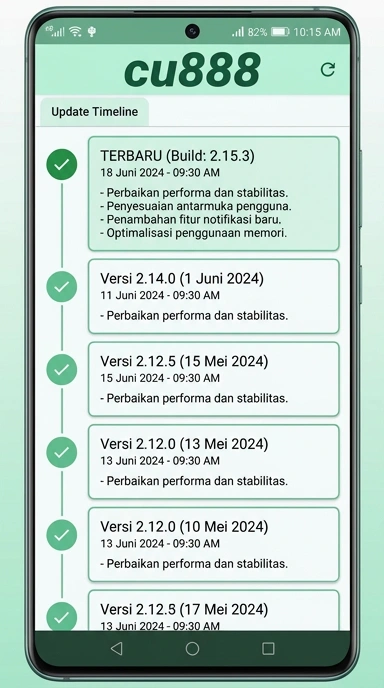 Riwayat Versi cu888 - Informasi Terbaru dan Pembaruan